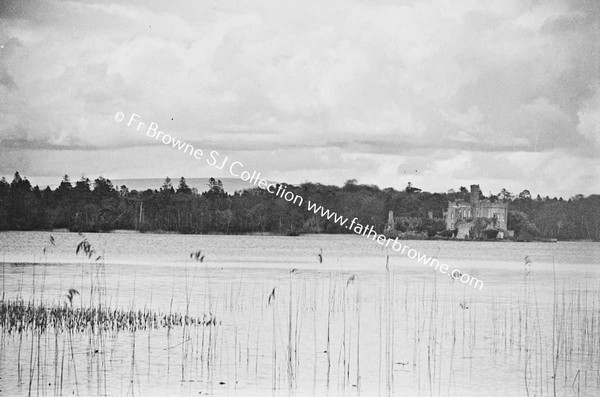 ROCKINGHAM HOUSE   MC DERMOTS CASTLE FROM ISLAND